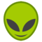 Alien emoji on HTC